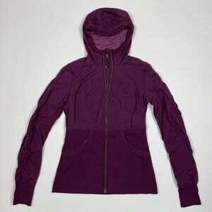 Lululemon Dance Studio Jacket III Plum (Purple) Size 12 Reversible Full Zip